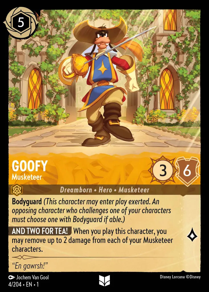 01 The First Chapter - 004/204 - Goofy - Musketeer - NON FOIL