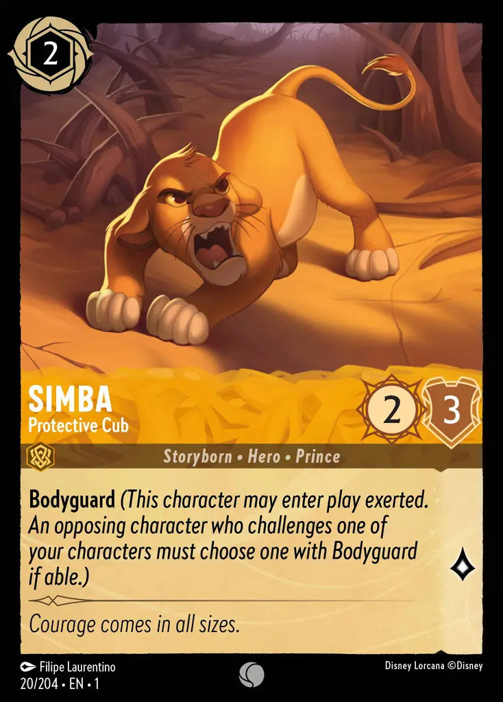 01 The First Chapter - 020/204 - Simba - Protective Cub - FOIL