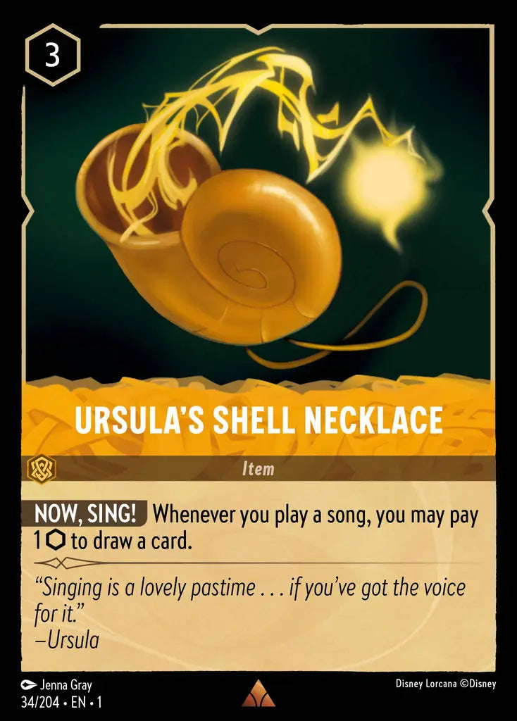 01 The First Chapter - 034/204 - Ursula's Shell Necklace - NON FOIL