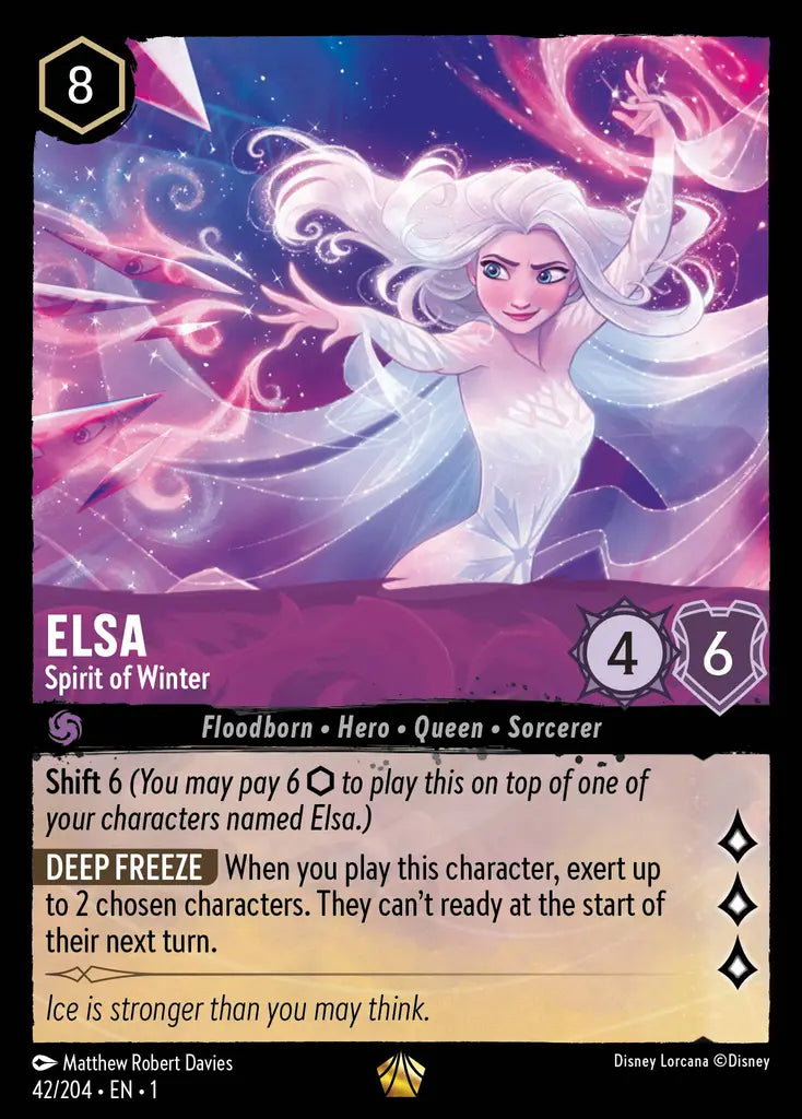 01 The First Chapter - 042/204 - Elsa - Spirit of Winter - FOIL