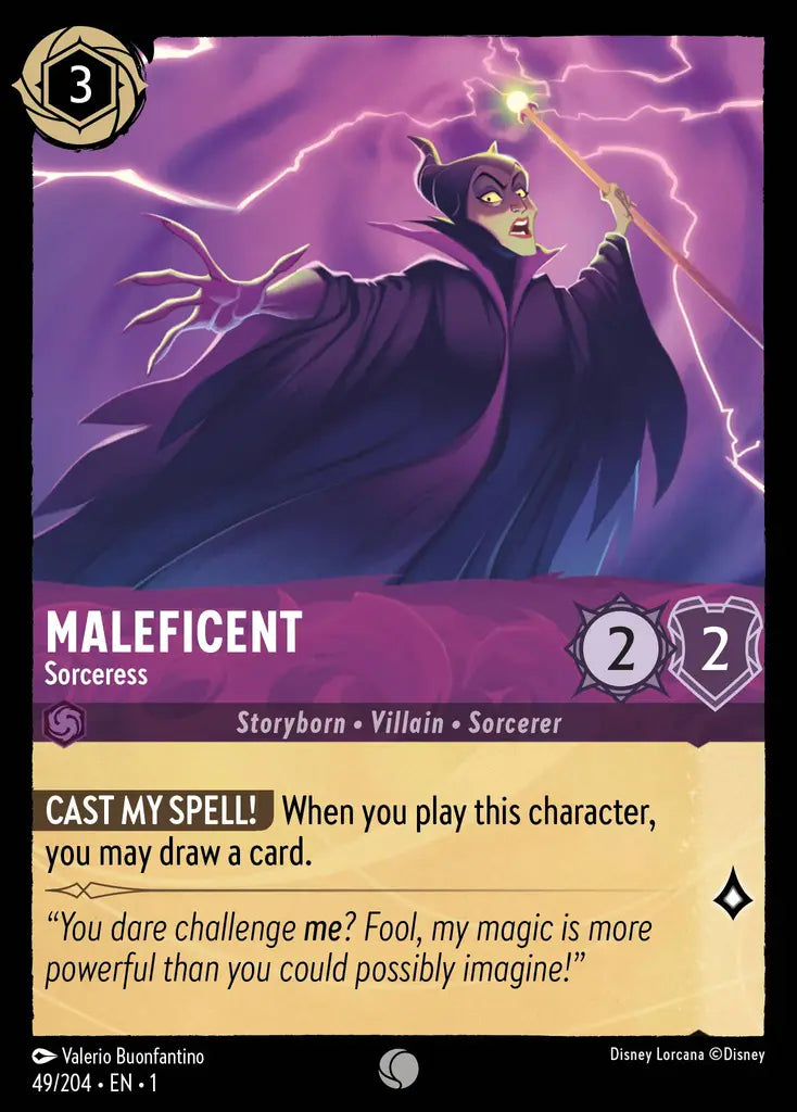 01 The First Chapter - 049/204 - Maleficent - Sorceress - FOIL