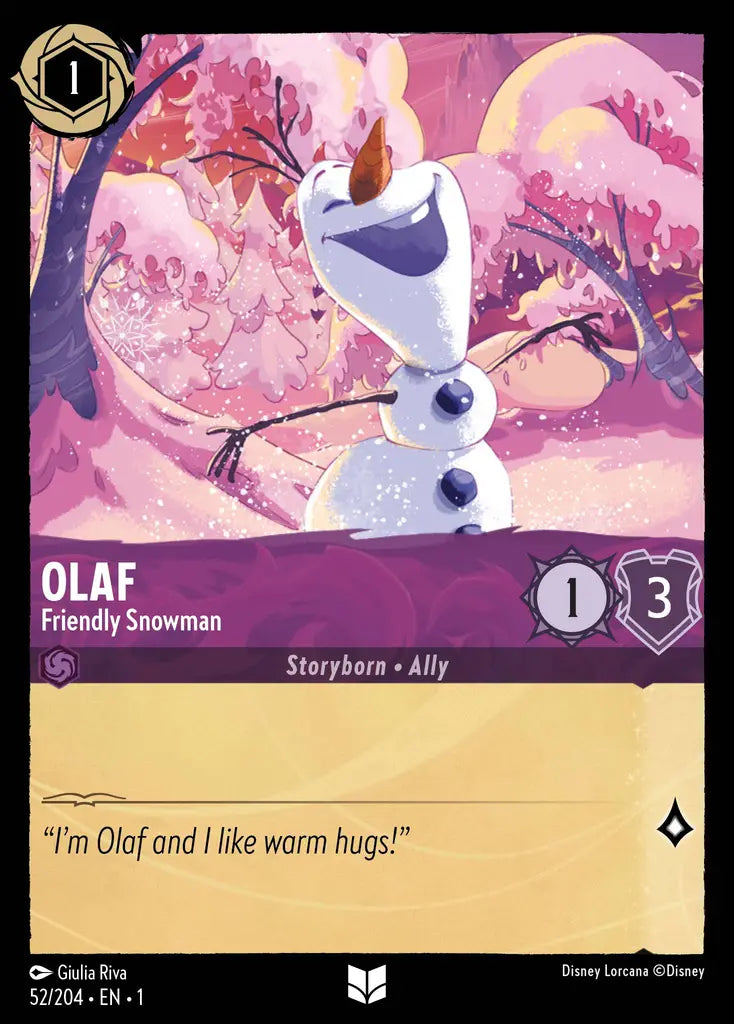 01 The First Chapter - 052/204 - Olaf - Friendly Snowman - FOIL