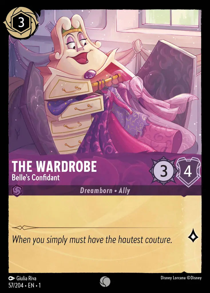 01 The First Chapter - 057/204 - The Wardrobe - Belle's Confidant - FOIL
