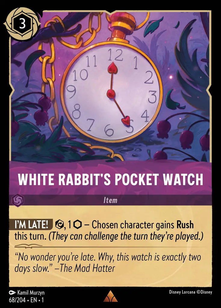 01 The First Chapter - 068/204 - White Rabbit's Pocket Watch - NON FOIL