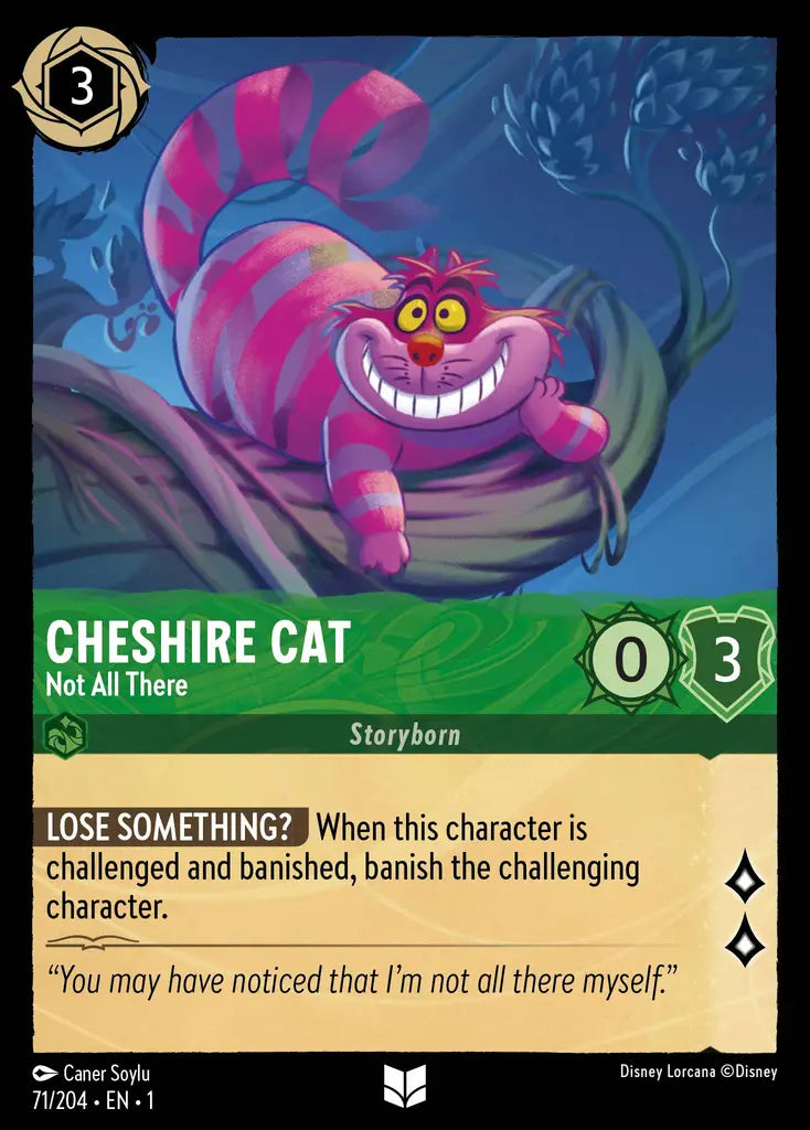 01 The First Chapter - 071/204 - Cheshire Cat - Not All There - NON FOIL