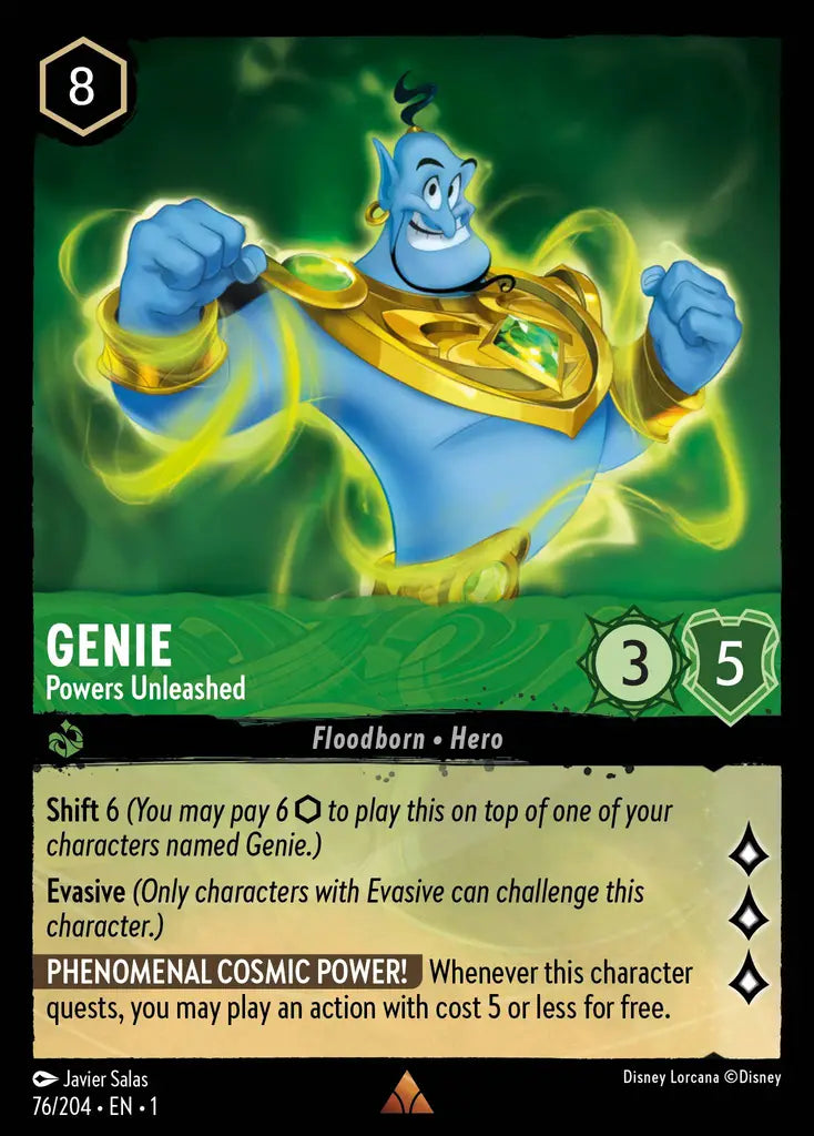 01 The First Chapter - 076/204 - Genie - Powers Unleashed - NON FOIL