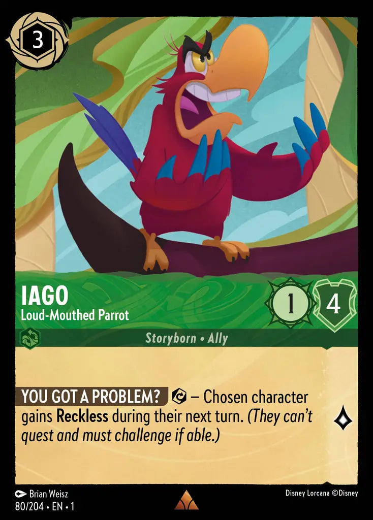 01 The First Chapter - 080/204 - Iago - Loud-Mouthed Parrot - FOIL
