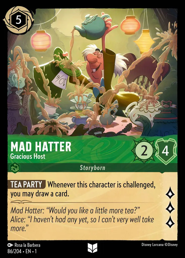 01 The First Chapter - 086/204 - Mad Hatter - Gracious Host - FOIL