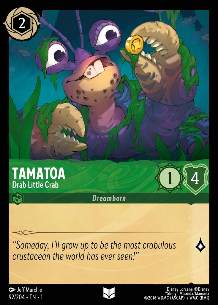 01 The First Chapter - 092/204 - Tamatoa - Drab Little Crab - FOIL