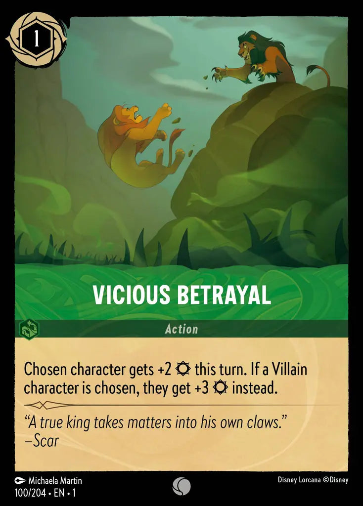01 The First Chapter - 100/204 - Vicious Betrayal - FOIL