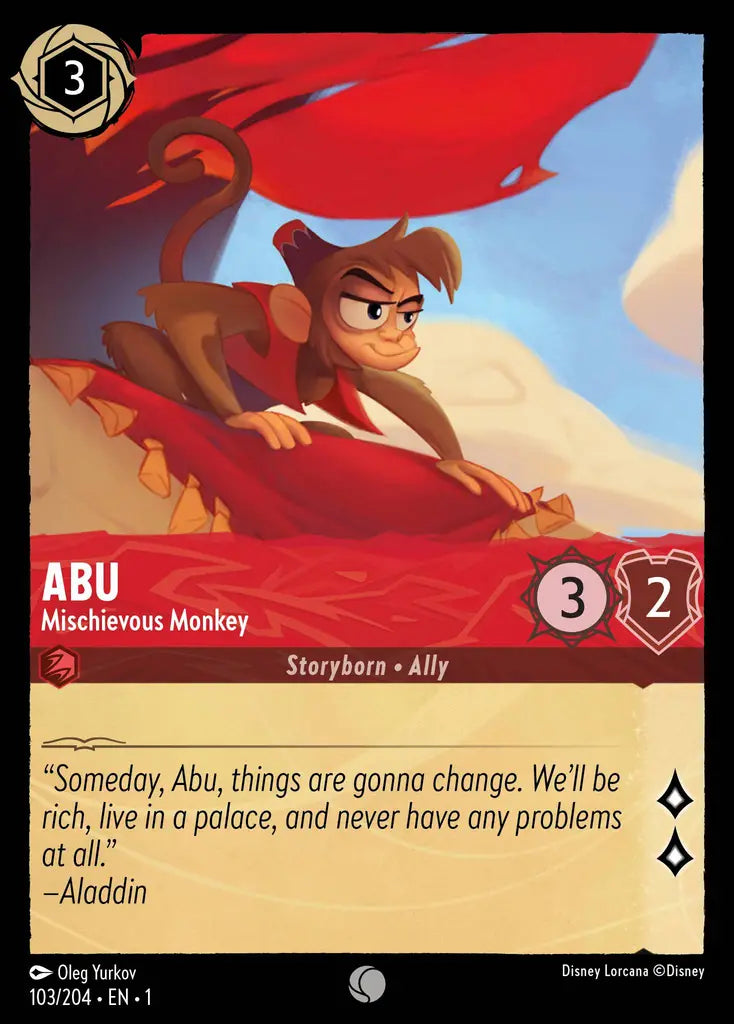 01 The First Chapter - 103/204 - Abu - Mischievous Monkey - FOIL