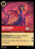 01 The First Chapter - 113/204 - Maleficent - Monstrous Dragon - FOIL