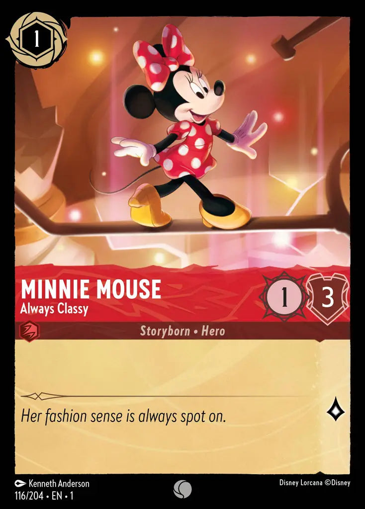 01 The First Chapter - 116/204 - Minnie Mouse - Always Classy - FOIL