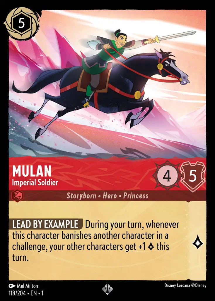 01 The First Chapter - 118/204 - Mulan - Imperial Soldier - FOIL