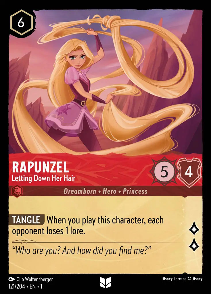 01 The First Chapter - 121/204 - Rapunzel - Letting Down Her Hair - FOIL