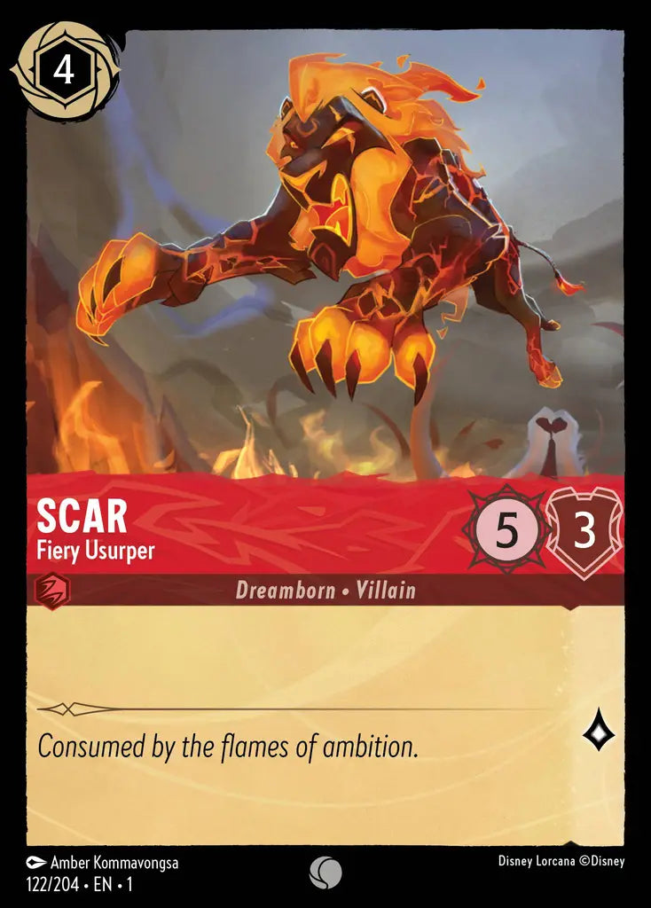 01 The First Chapter - 122/204 - Scar - Fiery Usurper - FOIL