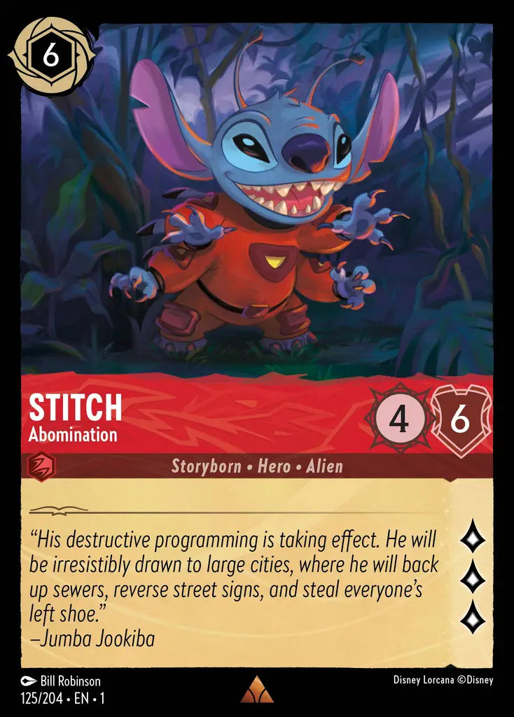 01 The First Chapter - 125/204 - Stitch - Abomination - FOIL