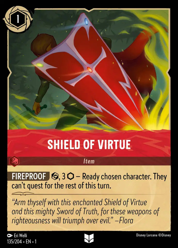 01 The First Chapter - 135/204 - Shield Of Virtue - FOIL