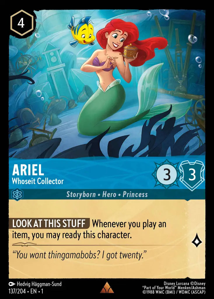 01 The First Chapter - 137/204 - Ariel - Whoseit Collector - FOIL