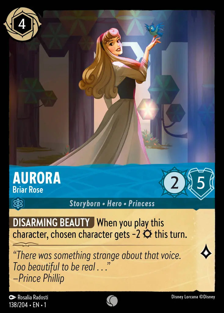 01 The First Chapter - 138/204 - Aurora - Briar Rose - FOIL