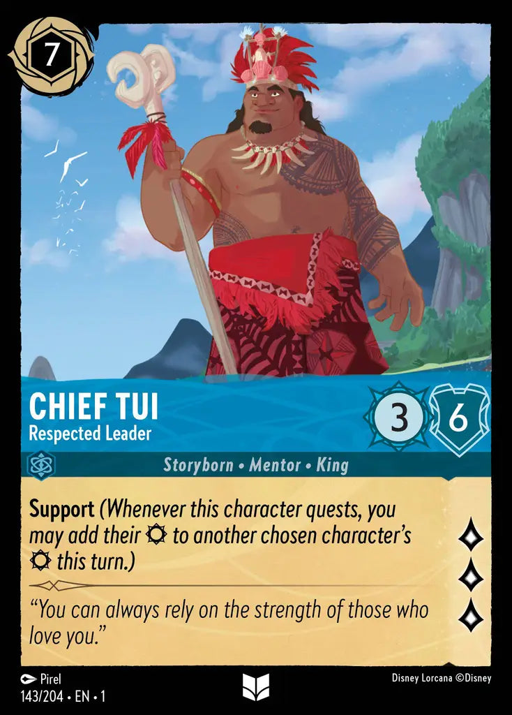 01 The First Chapter - 143/204 - Chief Tui - Respected Leader - FOIL