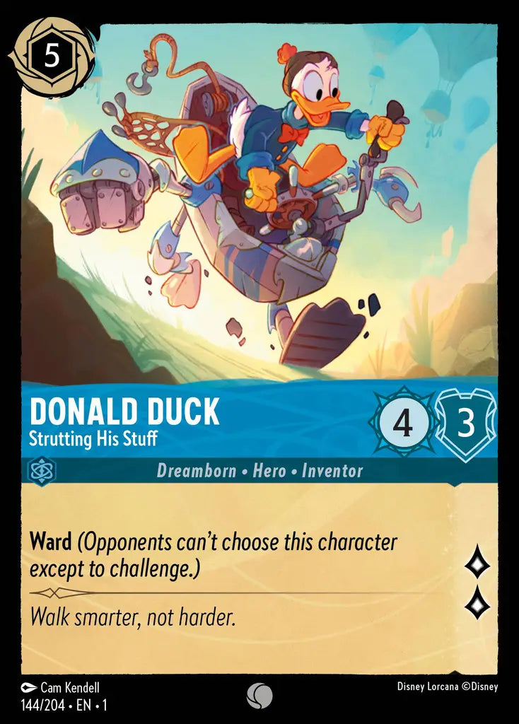 01 The First Chapter - 144/204 - Donald Duck - Strutting His Stuff - FOIL