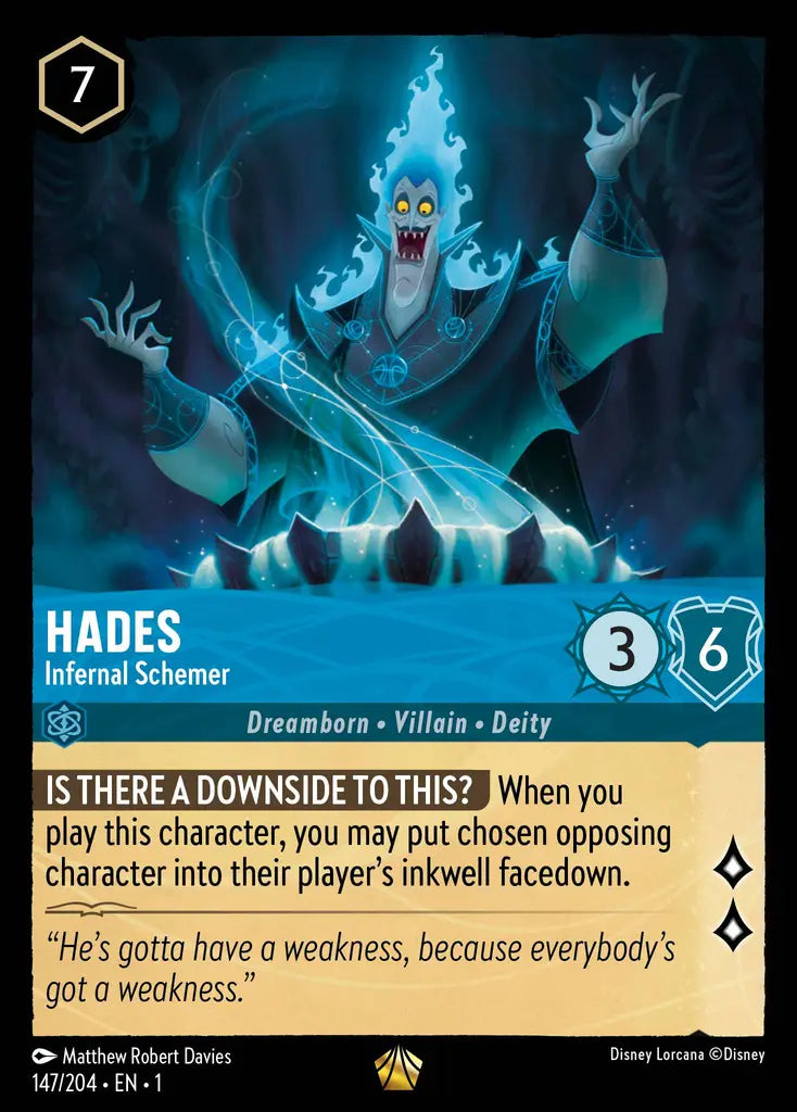 01 The First Chapter - 147/204 - Hades - Infernal Schemer - NON FOIL