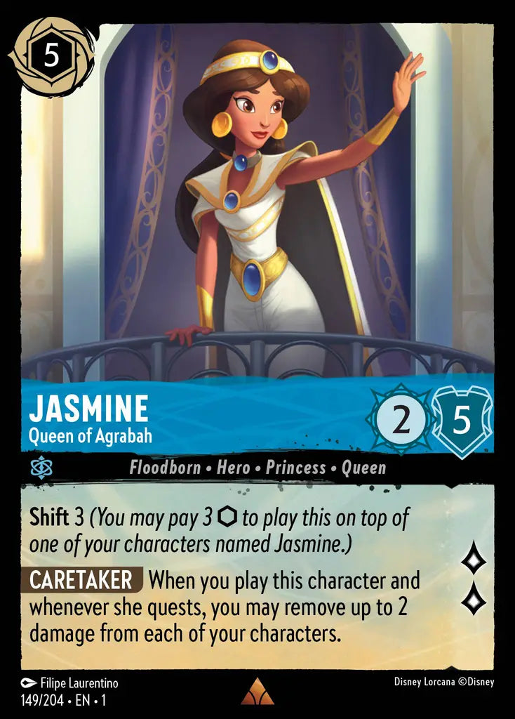 01 The First Chapter - 149/204 - Jasmine - Queen Of Agrabah - NON FOIL