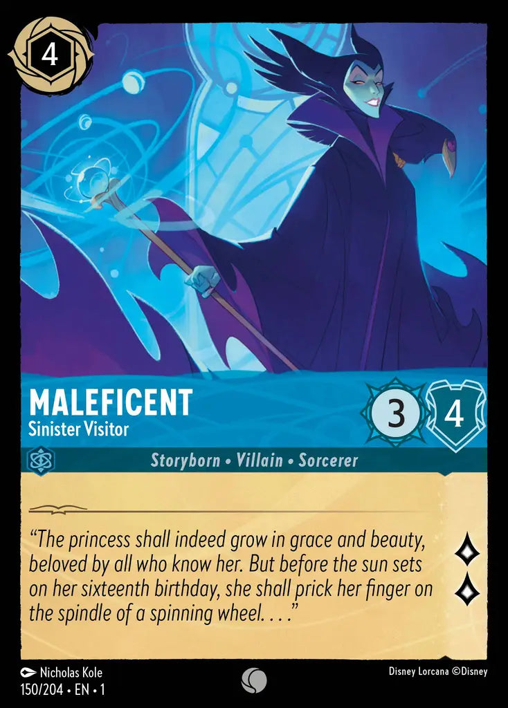 01 The First Chapter - 150/204 - Maleficent - Sinister Visitor - FOIL