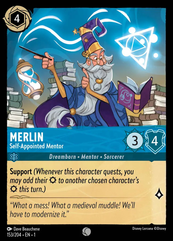 01 The First Chapter - 153/204 - Merlin - Self-Appointed Mentor - FOIL