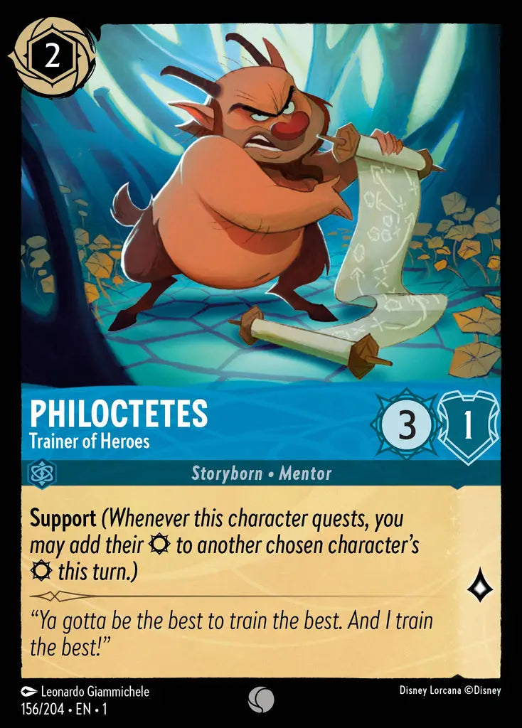 01 The First Chapter - 156/204 - Philoctetes - Trainer of Heroes - FOIL
