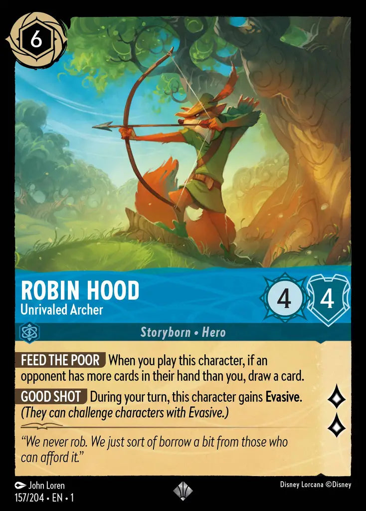 01 The First Chapter - 157/204 - Robin Hood - Unrivaled Archer - NON FOIL