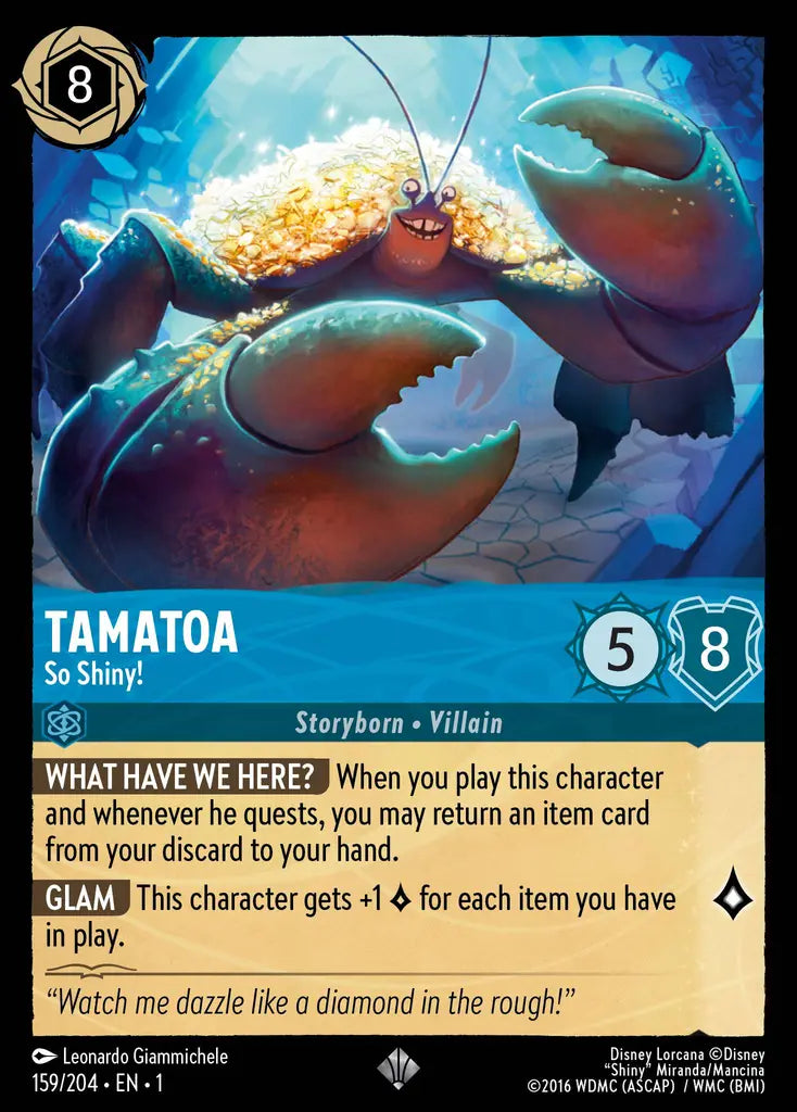 01 The First Chapter - 159/204 - Tamatoa - So Shiny! - NON FOIL