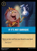 01 The First Chapter - 162/204 - If It's Not Baroque - NON FOIL