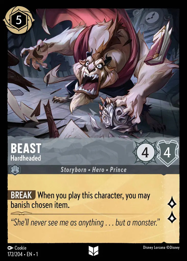 01 The First Chapter - 172/204 - Beast - Hardheaded - FOIL