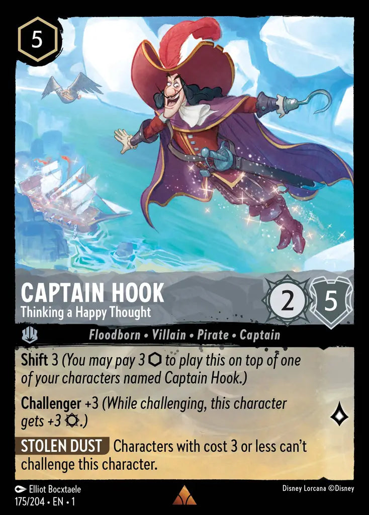 01 The First Chapter - 175/204 - Captain Hook - Thinking a Happy Thought - NON FOIL