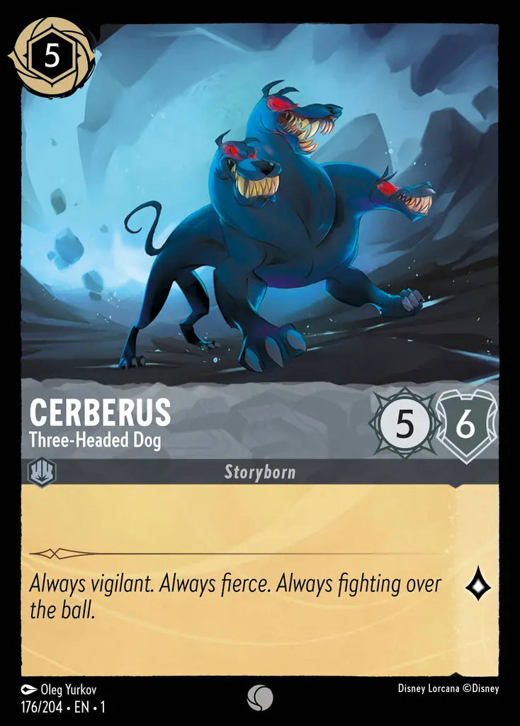 01 The First Chapter - 176/204 - Cerberus - Three-Headed Dog - FOIL