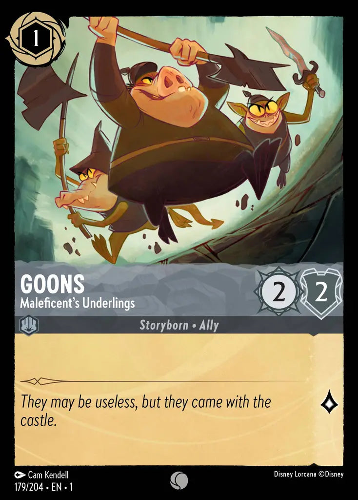 01 The First Chapter - 179/204 - Goons - Maleficent's Underlings - FOIL