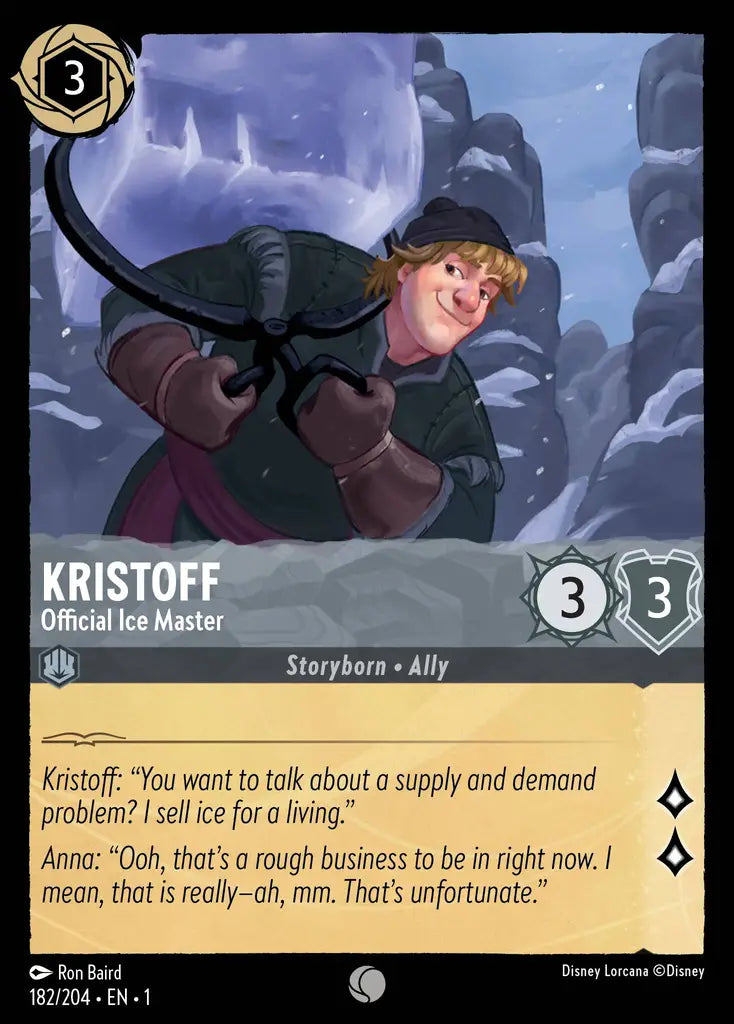 01 The First Chapter - 182/204 - Kristoff - Offical Ice Master - FOIL