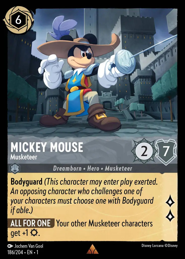 01 The First Chapter - 186/204 - Mickey Mouse - Musketeer - FOIL