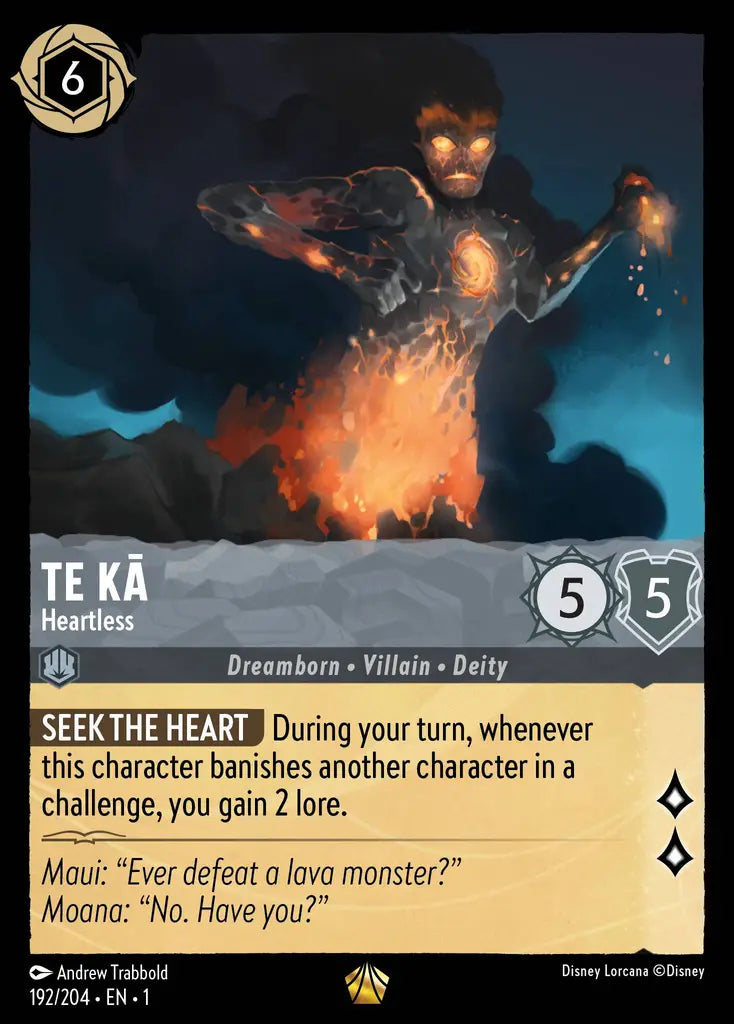 01 The First Chapter - 192/204 - Te Ka - Heartless - NON FOIL