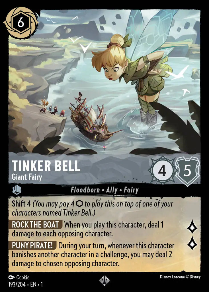 01 The First Chapter - 193/204 - Tinker Bell - Giant Fairy - NON FOIL