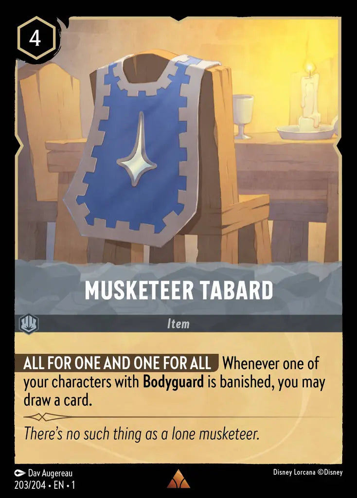 01 The First Chapter - 203/204 - Musketeer Tabard - NON FOIL