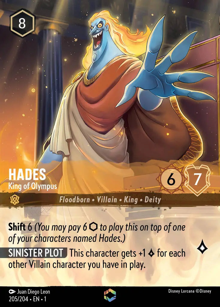 01 The First Chapter - 205/204 - Hades - King of Olympus - FOIL