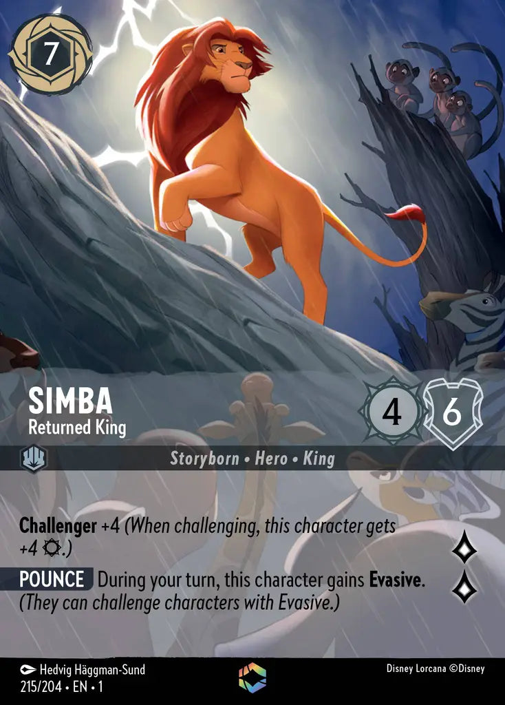 01 The First Chapter - 215/204 - Simba - Returned King - FOIL