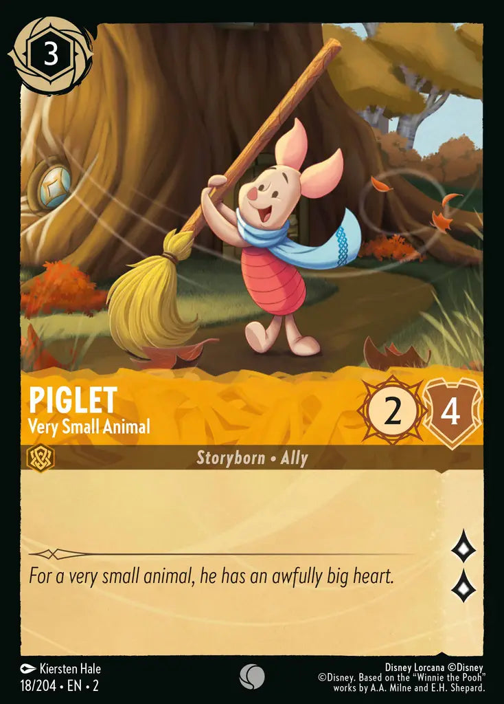 02 Rise of the Floodborn - 018/204 - Piglet - Very Small Animal - FOIL