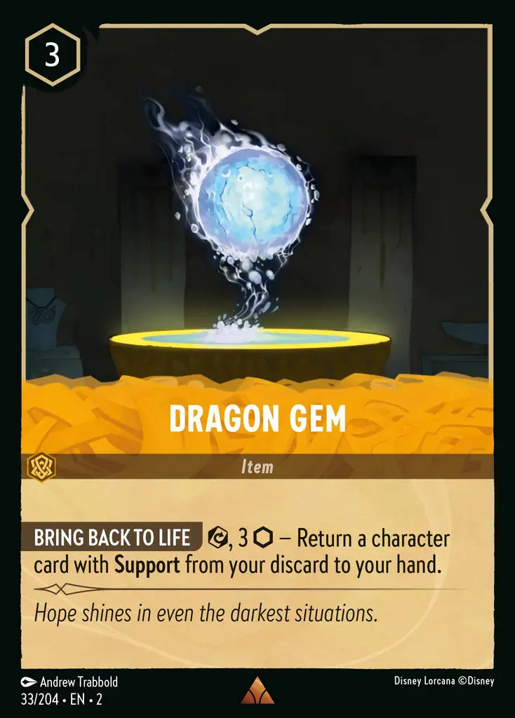 02 Rise of the Floodborn - 033/204 - Dragon Gem - FOIL
