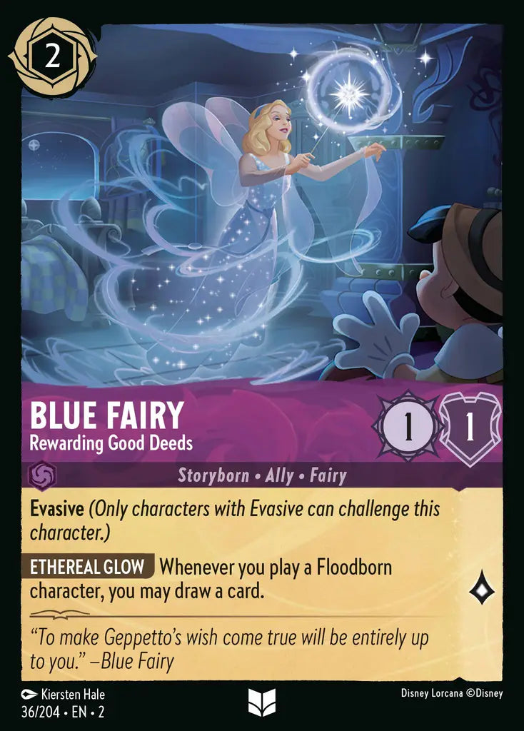 02 Rise of the Floodborn - 036/204 - Blue Fairy - Rewarding Good Deeds - FOIL