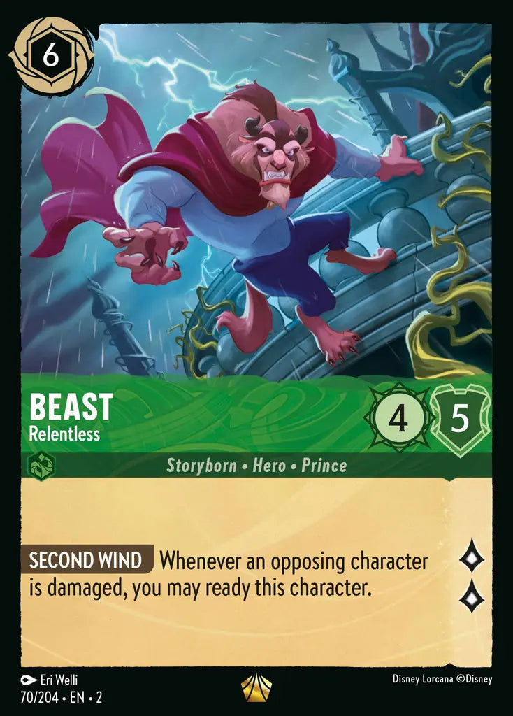 02 Rise of the Floodborn - 070/204 - Beast - Relentless - FOIL