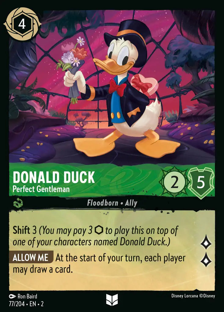 02 Rise of the Floodborn - 077/204 - Donald Duck - Perfect Gentleman - FOIL